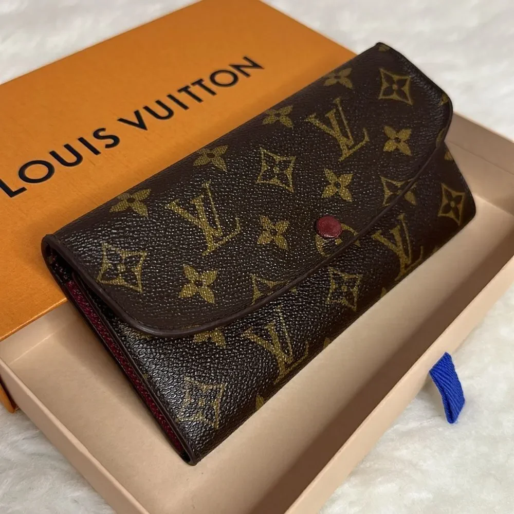 💯Authentic Louis Vuitton Emilie Monogram Long Wallet🍀